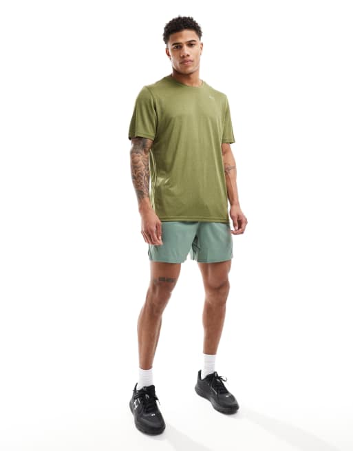 PUMA - Training - T-shirt met logo in gemêleerd kaki, 2 van 4