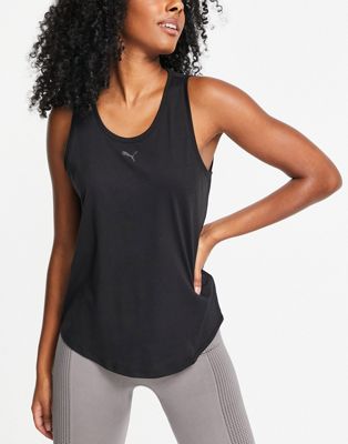 Puma Training tank top with cut out back in black