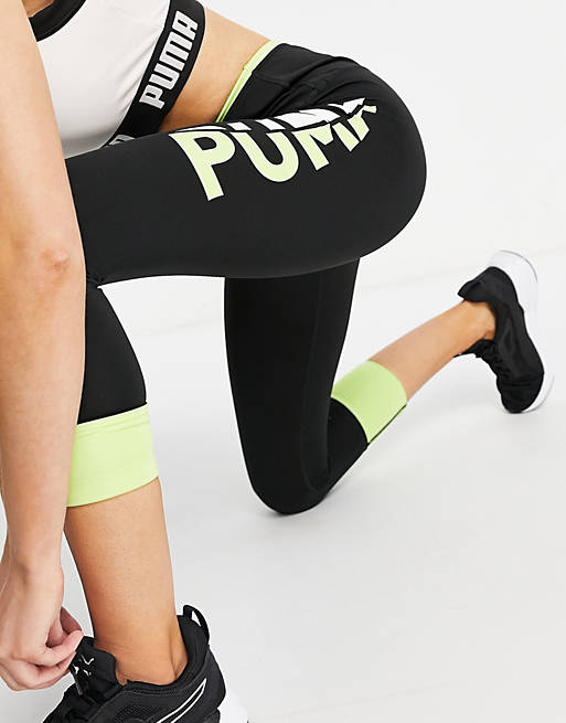 Puma - Training - Turn Up - Sorte leggings