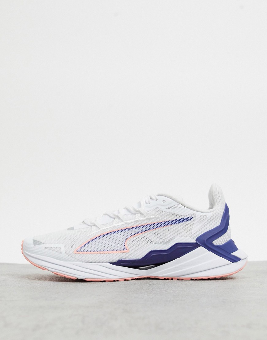 Puma Training Ultraride Sneakers in White and pink