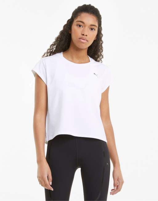 Kreek Tussendoortje Evacuatie Puma Training Untamed t-shirt in white | ASOS