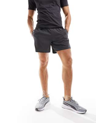 Puma Training Woven Shorts In Dark Gray