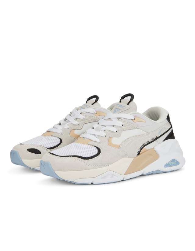 Puma TRC Mira sneakers in white/beige