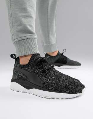 puma tsugi apex trainers in black