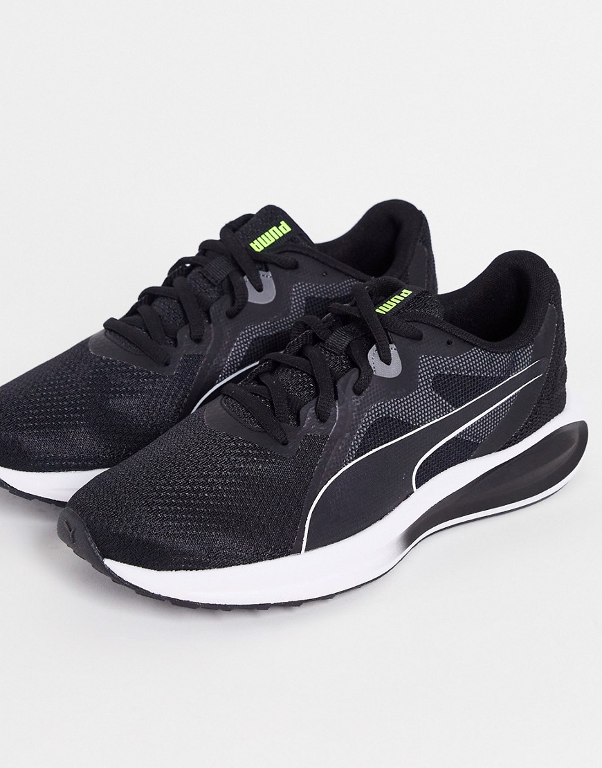 Puma Twitch Runner sneakers in black and white