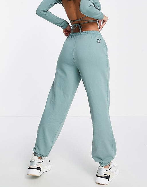 Women Puma unisex jogger in washed green - exclusive to  