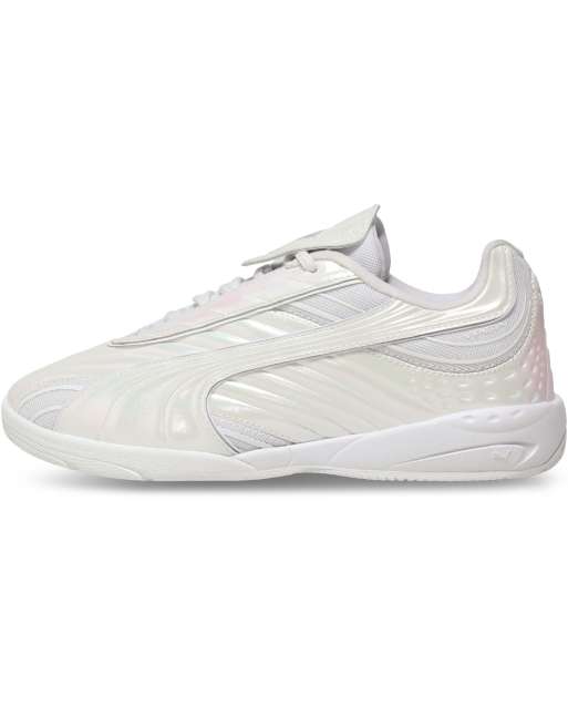 Puma V-s2 pearlized sneakers in puma white-puma black
