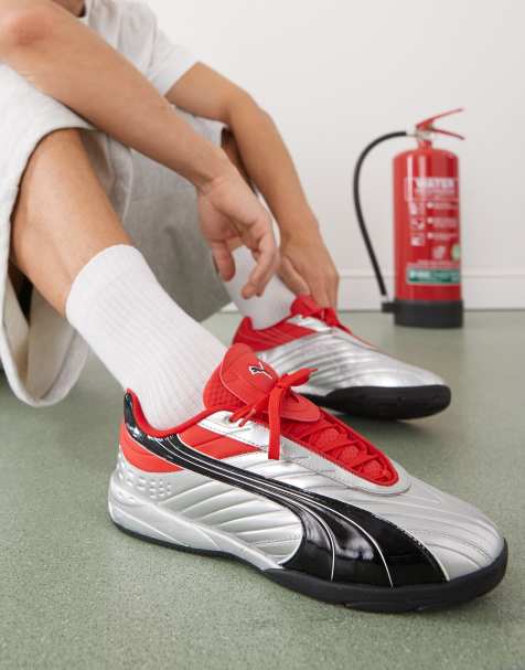 PUMA - V1PER - Sneakers i sølv og rød - view 1