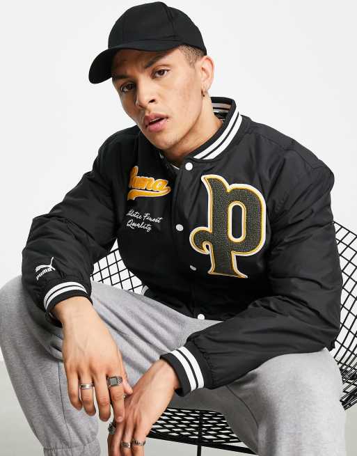 Puma cheap varsity jacket