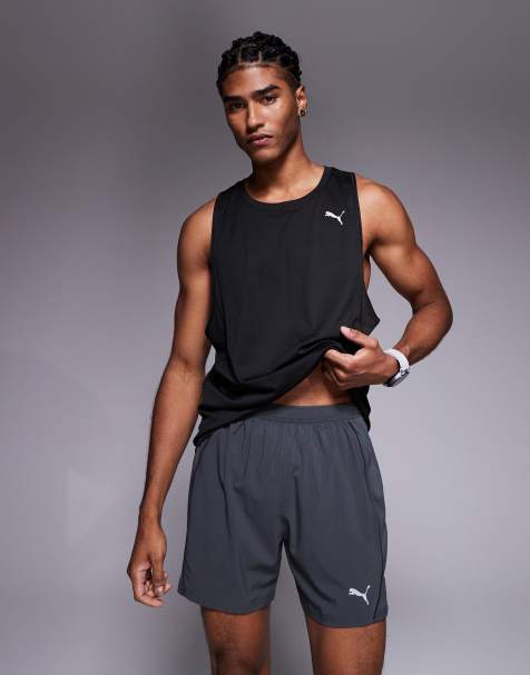 Puma Velocity 5" running shorts in dusky gray-puma black - view 1