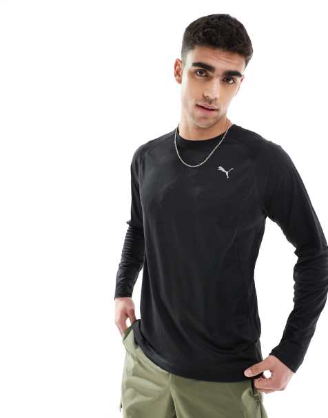 Puma Velocity long sleeve running top in black - view 1