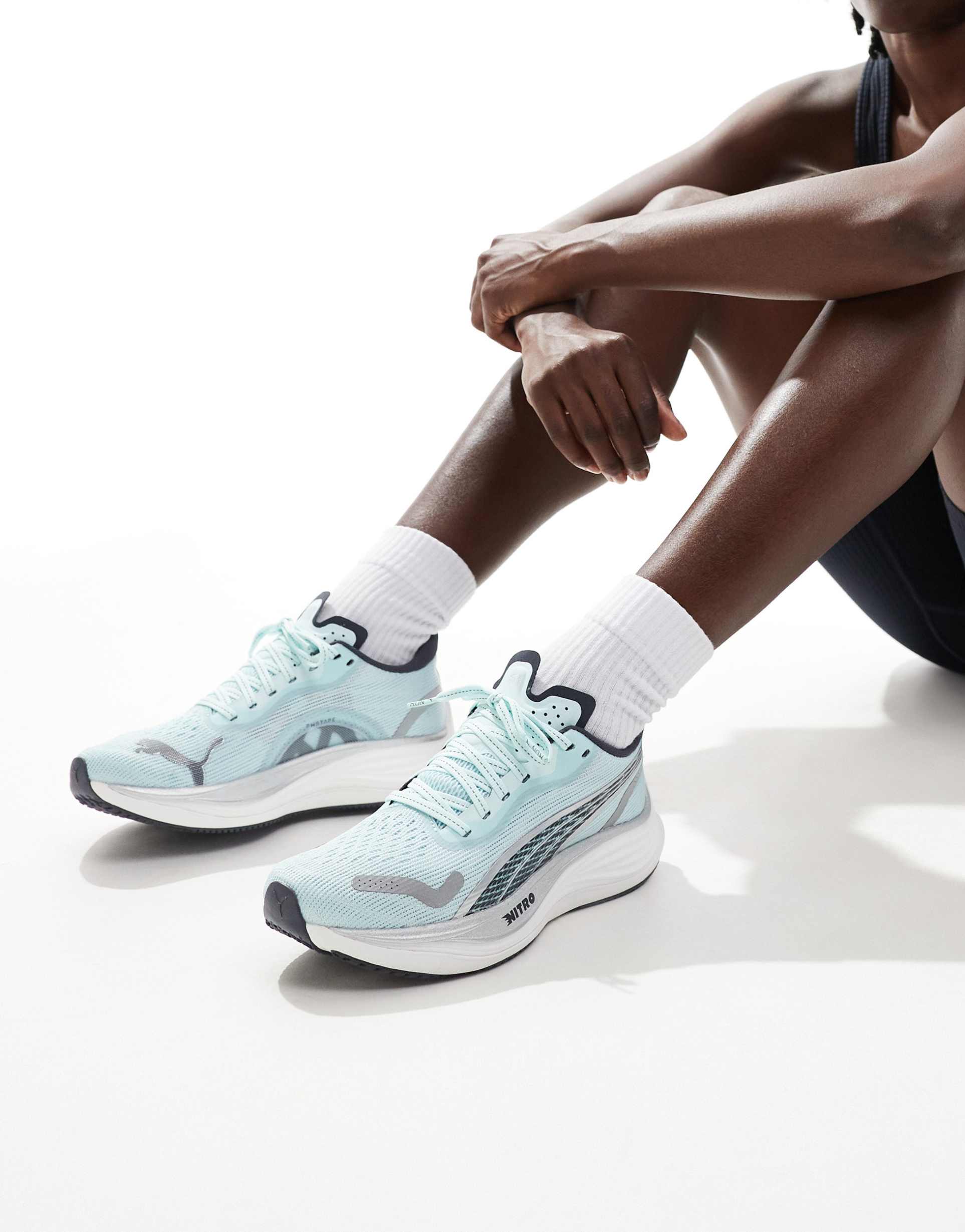 puma velocity nitro 3 sneakers in light blue