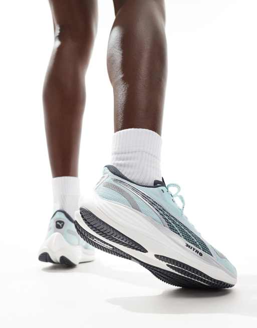 PUMA Velocity Nitro 3 sneakers in light blue, 3 of 5