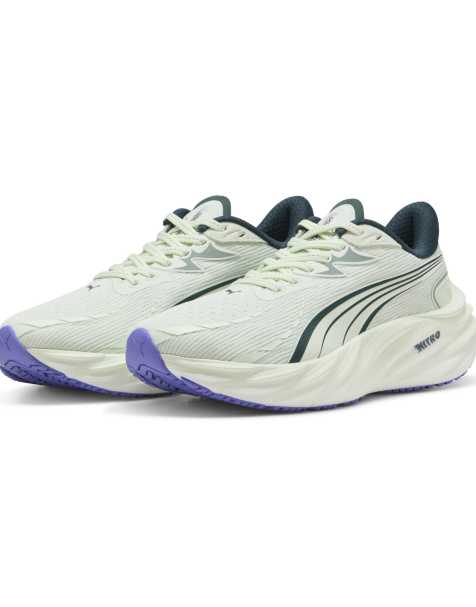Puma Velocity Nitro 4 running trainer in sage green - view 1