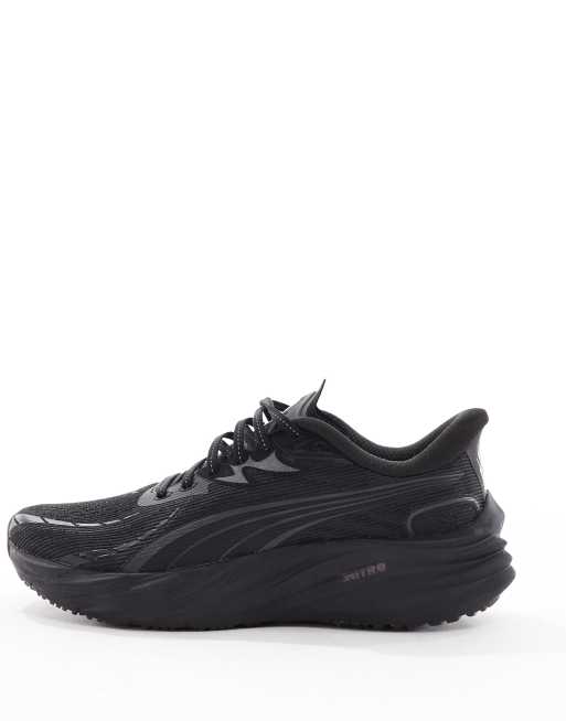 Puma Velocity Nitro 4 trainers in all black, 2 of 5
