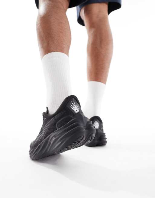 Puma Velocity Nitro 4 trainers in all black, 3 of 5