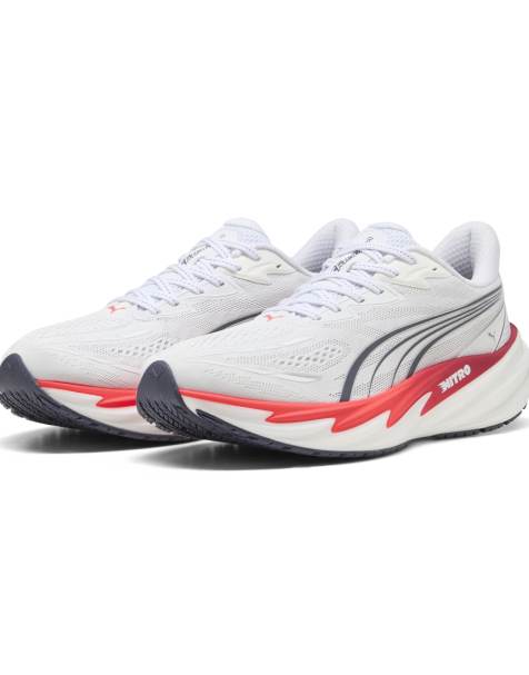 Puma Velocity nitro 5 running shoes men in white - view 1