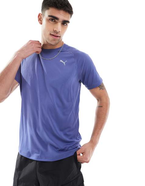 Puma Velocity running t-shirt in blue crystal - view 1