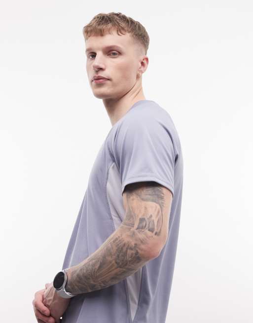 Puma Velocity running tee crew neck in gray sky, 4 of 5