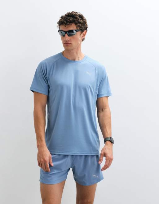 Puma Velocity running tee in blue, 2 of 5