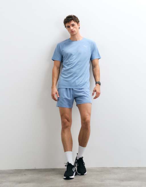 Puma Velocity running tee in blue, 5 of 5