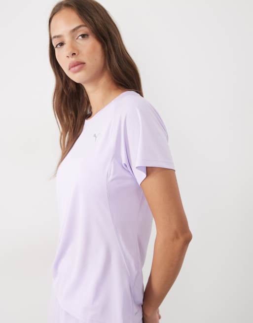 Puma Velocity running tee in purple, 3 of 4