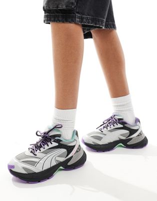  Velophasis trainers in light grey and purple