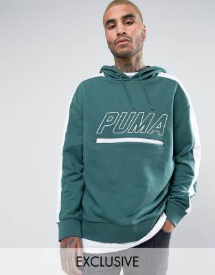 puma retro logo hoodie