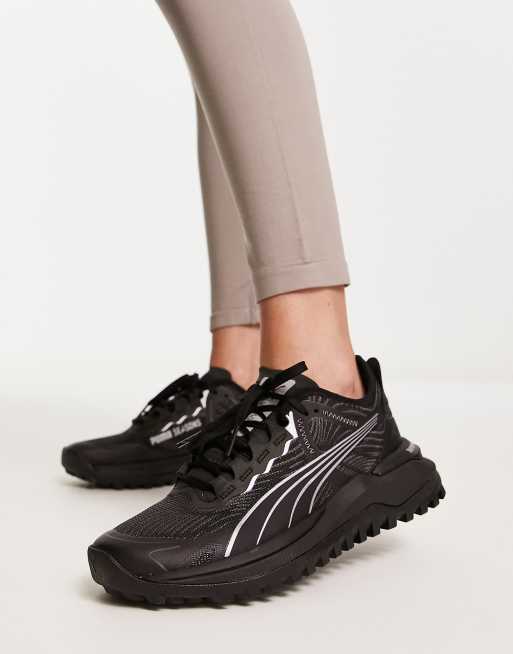 Puma Voyage Nitro 2 trainers in black and silver