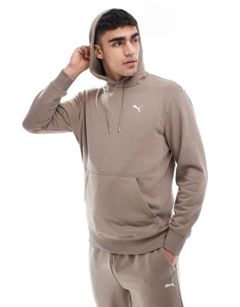 Puma Wardrobe ess hoodie in totally taupe - view 1