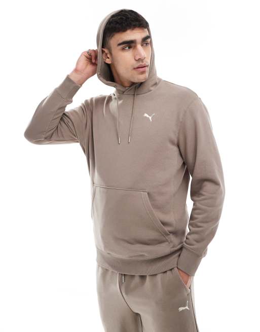 Puma Wardrobe ess hoodie in totally taupe