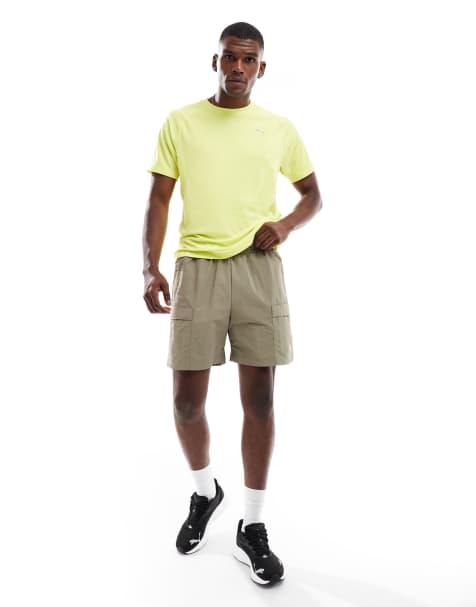 Puma Wardrobe ess relaxed 6" cargo shorts in velvet moss - view 1