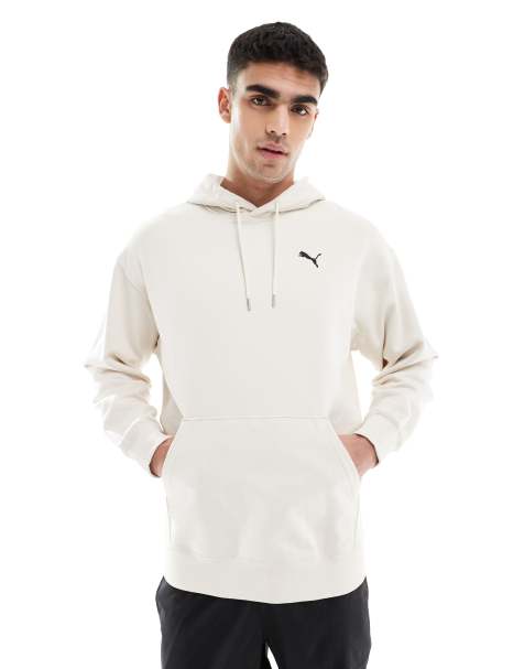 Puma Wardrobe ess relaxed hoodie in alpine snow - view 1