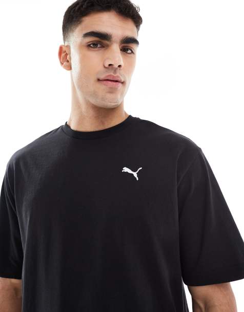 Puma Wardrobe essentials boxy t-shirt in black - view 1