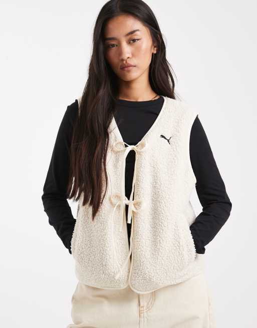 Puma Wardrobe essentials polar fleece gilet in alpine snow