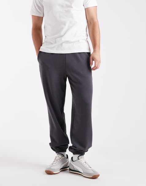 Puma Wardrobe essentials relaxed sweatpants in dusky gray - view 1
