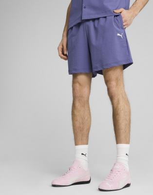 Puma Wardrobe essentials seersucker relaxed shorts 6