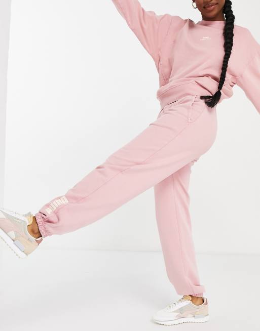 Reebok X Cardi B High Waisted Sweatpants In Pink ASOS, 45% OFF