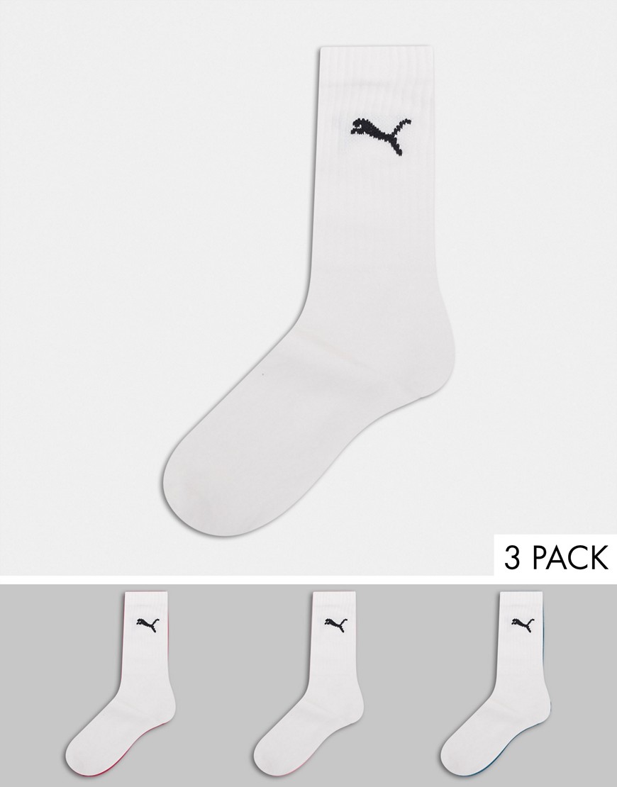 puma -  – Weiße Socken, 3er-Pack
