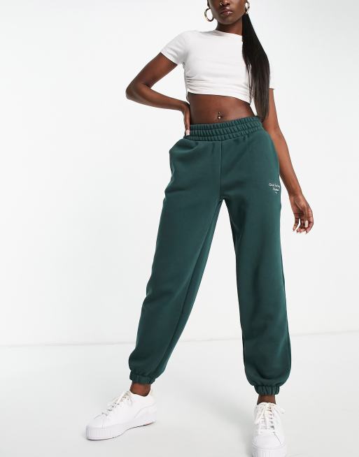 Dark green joggers hot sale womens