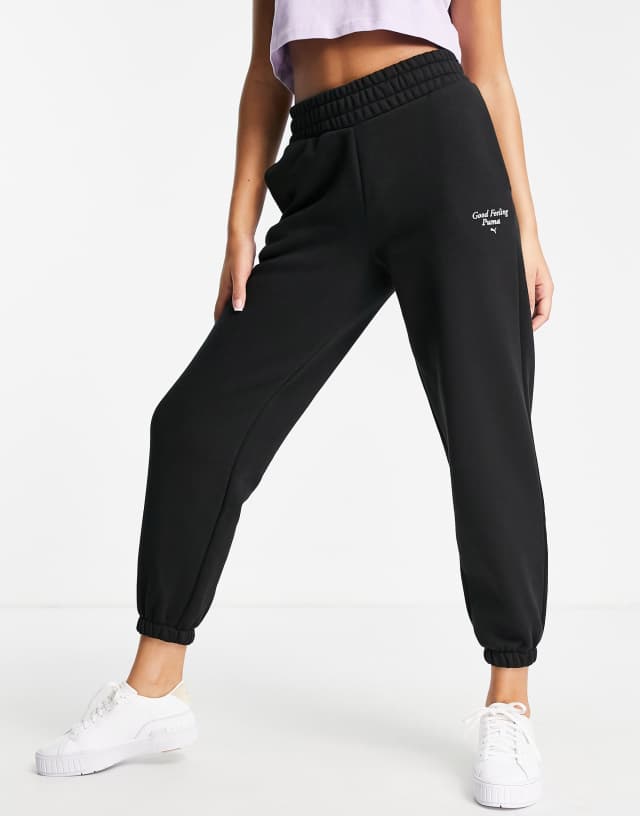 Puma Wellness Club sweatpants in black