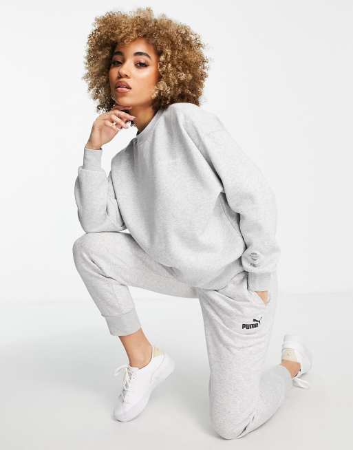 Puma sweatpants and hot sale sweatshirt set