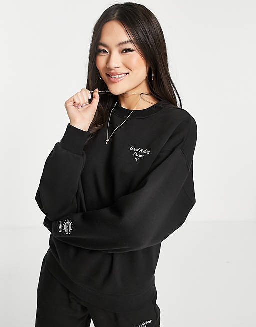 Puma - Wellness Club - Sweatshirt in zwart