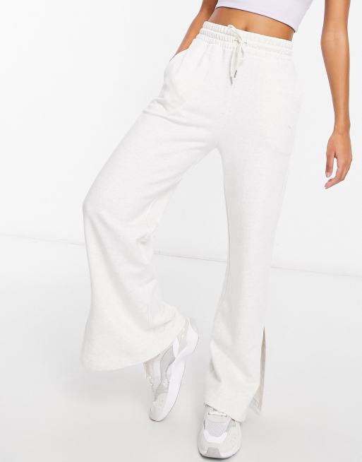 Puma wide leg pants in white