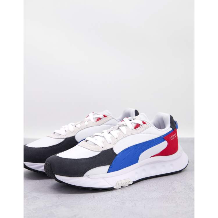 mens navy puma trainers