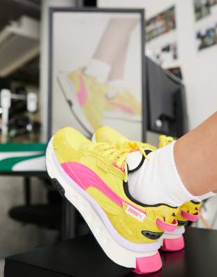Puma Wild Rider Vintage chunky sneakers in yellow - Click1Get2 Mega Discount