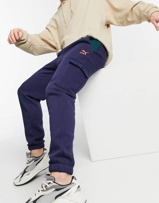 Puma navy online sweatpants