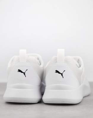 puma wired trainers white