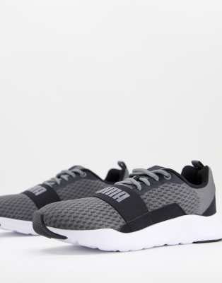puma wired trainers grey