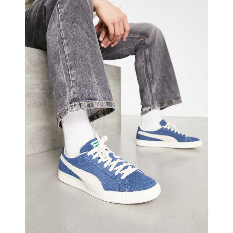 Blue suede shop puma high tops